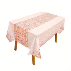137x274cm Wave Point Table Cover Disposable Party Tablecloth