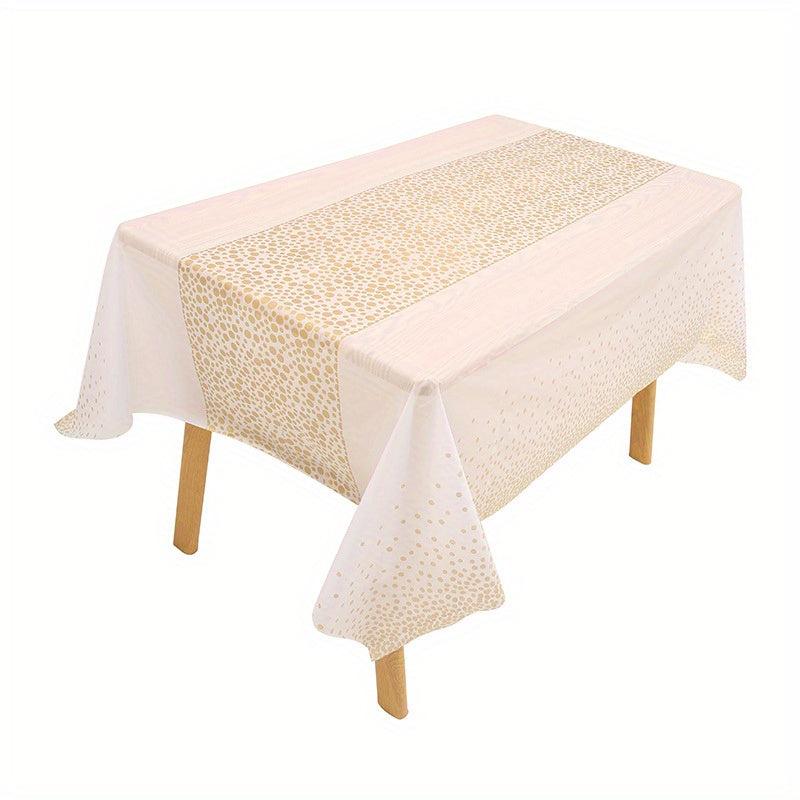 137x274cm Wave Point Table Cover Disposable Party Tablecloth