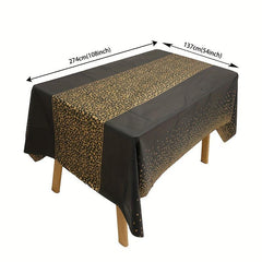 137x274cm Wave Point Table Cover Disposable Party Tablecloth