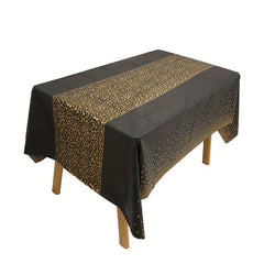 137x274cm Wave Point Table Cover Disposable Party Tablecloth