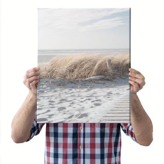 3pcs Framed Coastal Beach Canvas Art 30x39 - Office Wall Decor