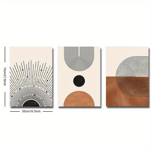 Sunshine Geometry Graphic Arch Wall Poster for Living Room Bedroom Office Decor