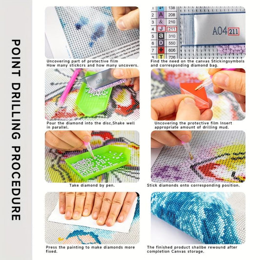 5D Crystal Diamond Peacock Painting Kit for Adults - DIY