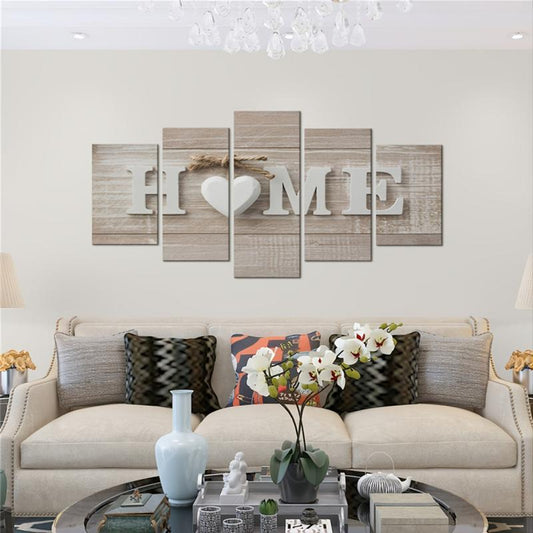 5pcs 3D Effect HOME Art Decorative Painting Without Frame