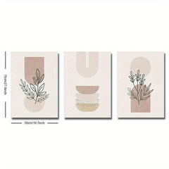 Boho Abstract Canvas Painting Flower Art Print for Living Room Bedroom