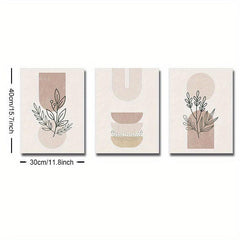 Boho Abstract Canvas Painting Flower Art Print for Living Room Bedroom