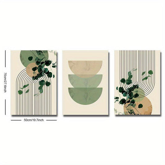 Green Plant Eucalyptus Leaf Canvas Print for Modern Wall Decor