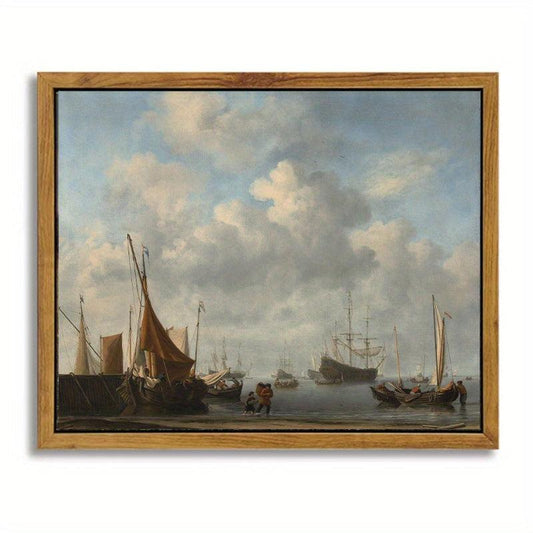 Canvas Poster Frame Suburban Painting Vintage Farmhouse Decor Gift