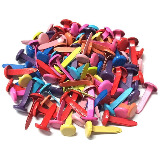 100pcs Metal Brads Paper Fasteners