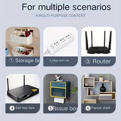 8pcs Traceless Hook for Office and Home, Double-sided Tape, Multifunctional