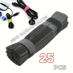 25pcs Reusable Cable Winder Organizer 17.78cm