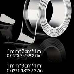 Double Sided Adhesive Tape Reusable Washable Wall Stickers