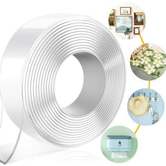Double Sided Adhesive Tape Reusable Washable Wall Stickers