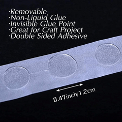 100 Pcs Clear Glue Points Dots Double Sided Adhesive for Balloons Craft