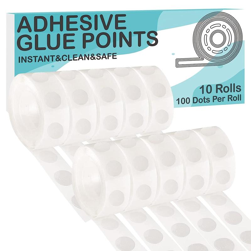 100 Pcs Clear Glue Points Dots Double Sided Adhesive for Balloons Craft