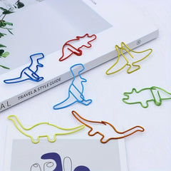 20pcs Dinosaur Paper Clips for Home Office & School Libraries