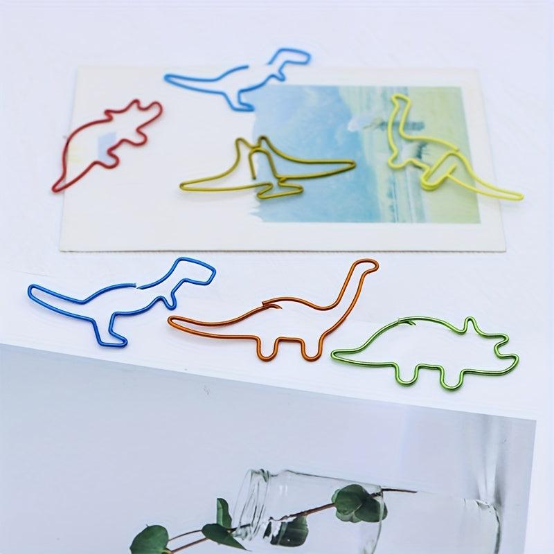 20pcs Dinosaur Paper Clips for Home Office & School Libraries