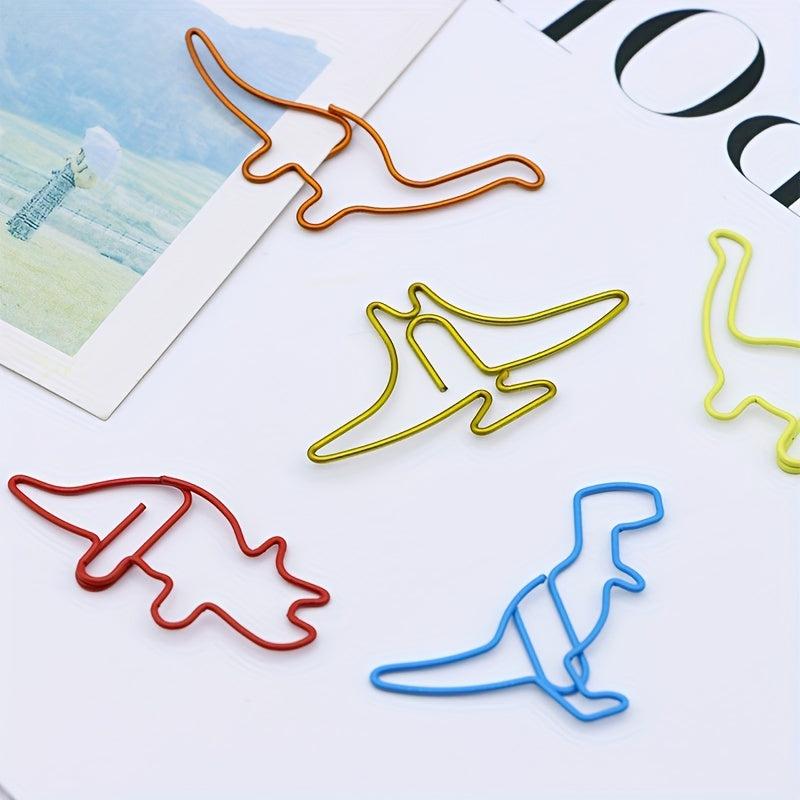 20pcs Dinosaur Paper Clips for Home Office & School Libraries