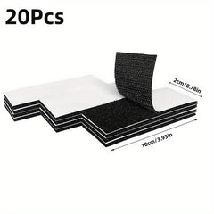 20pcs Industrial Strength Hook Loop Strips Adhesive Fasteners for Hanging