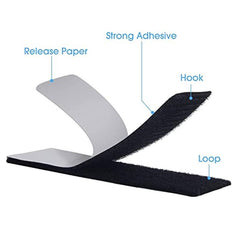 20pcs Industrial Strength Hook Loop Strips Adhesive Fasteners for Hanging