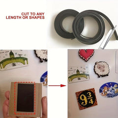 1m Adhesive Magnetic Strip Soft Magnetic Sheet