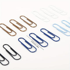 80pcs Colorful Iridescent Paper Clips for Desk