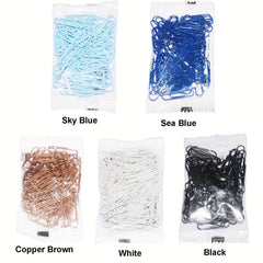 80pcs Colorful Iridescent Paper Clips for Desk
