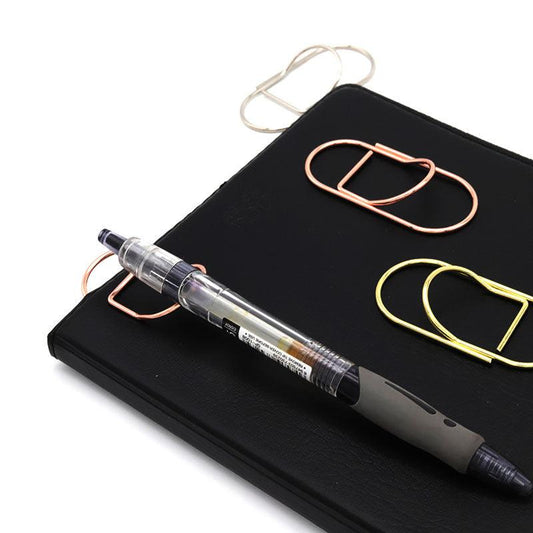 5pcs Fat Metal Pen Clip for Notebooks, Convenient Carry Fixed Pen Buckle