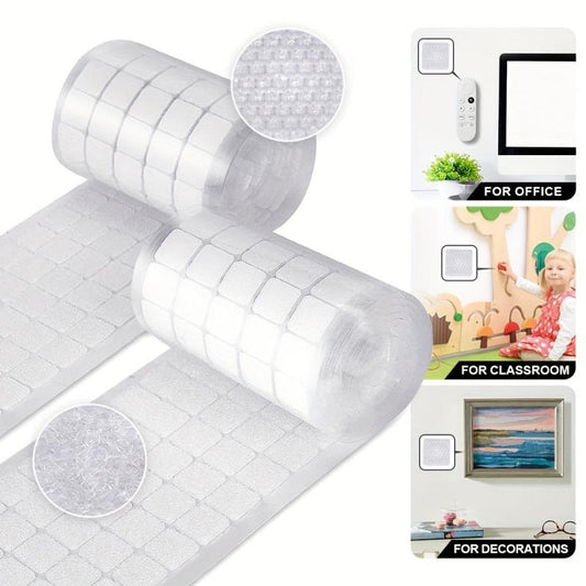 0.79in Square Adhesive Dots - Sticky Back Hook and Loop Fastener