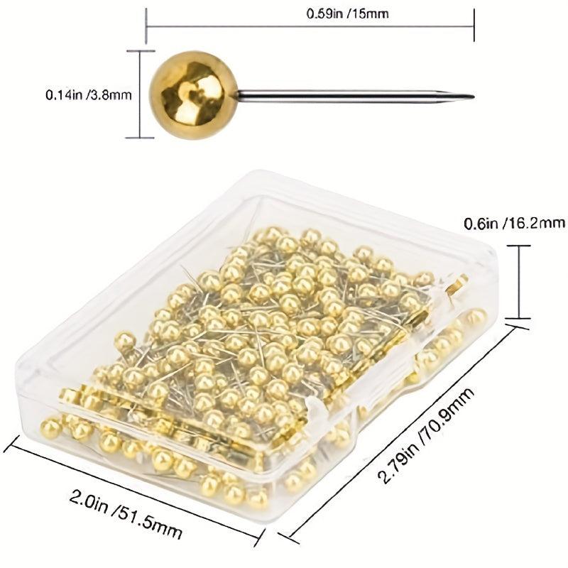 800pcs Colored Map Tacks Push Pins Stainless Steel Pin