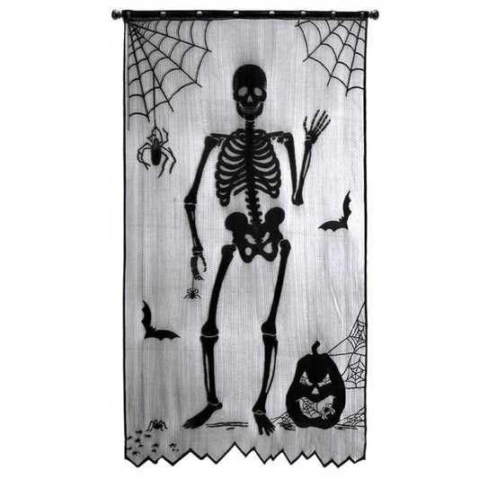 Halloween Lace Curtains Door Curtains