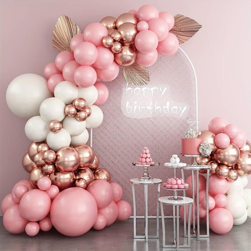 Pink Balloon Garland Arch Kit - Wedding Birthday Graduation Anniversary