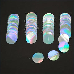 Holographic Circle Garlands Streamer Party Decorations