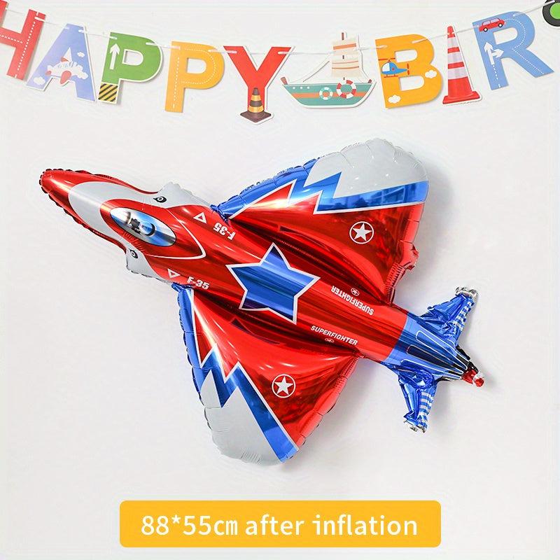 Transportation Theme Party Balloons for Car and Airplane