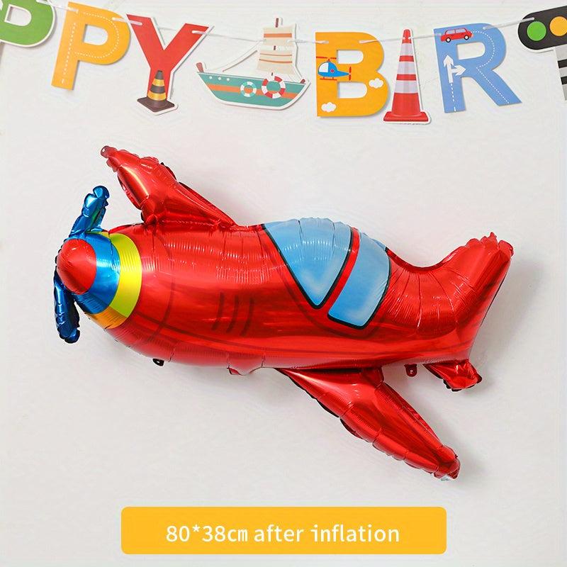 Transportation Theme Party Balloons for Car and Airplane