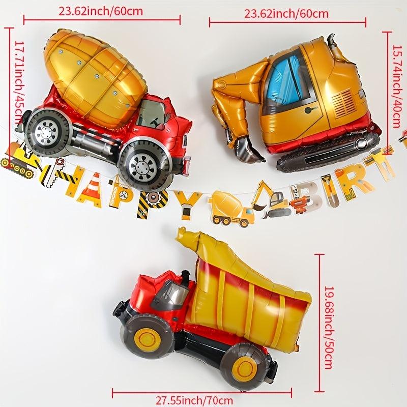 Transportation Theme Party Balloons for Car and Airplane