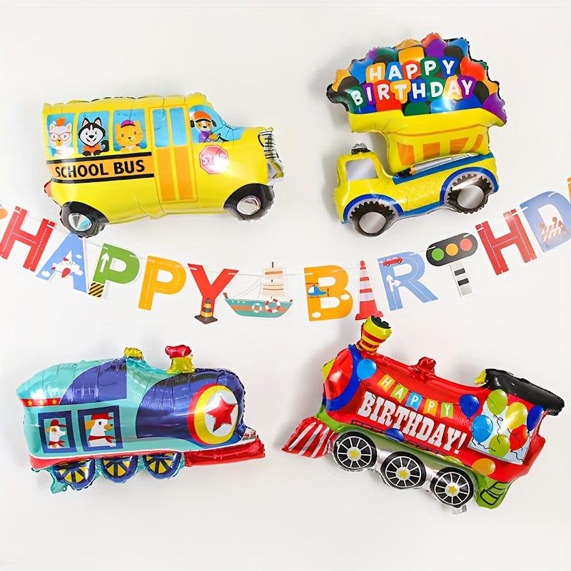 Transportation Theme Party Balloons for Car and Airplane