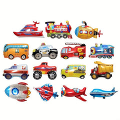Transportation Theme Party Balloons for Car and Airplane