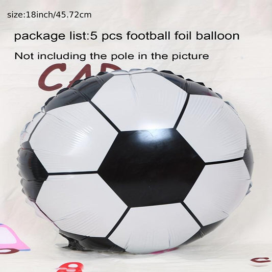 5pcs 18in Football Balloon Sports Theme Party Decorations