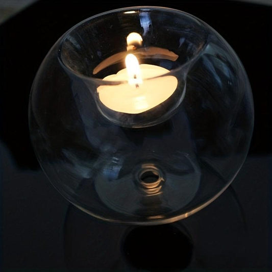 Romantic Crystal Glass Candle Holder for Home Decor
