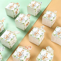 24pcs Jungle Animal Candy Box for Baby Shower Birthday Party