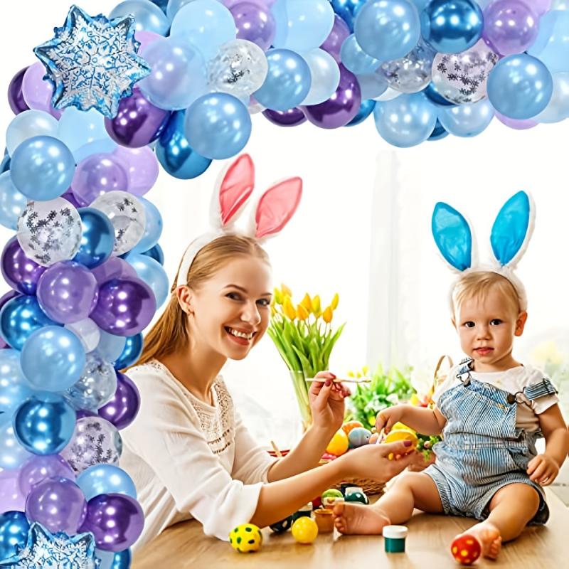 Snowflake Balloon Chain Decoration Christmas Balloon Combo Set