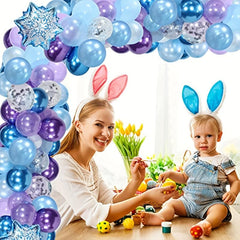 Snowflake Balloon Chain Decoration Christmas Balloon Combo Set