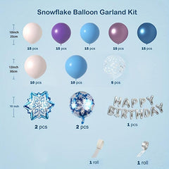 Snowflake Balloon Chain Decoration Christmas Balloon Combo Set