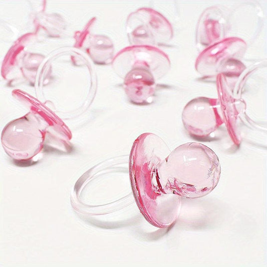 12pcs Acrylic Pacifiers 6 2 5in Gender Reveal Party Decorations