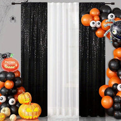 Golden Sequin Backdrop Curtain Panels for Wedding Party Background