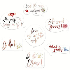 Bride Photo Props Set for Wedding Photobooth