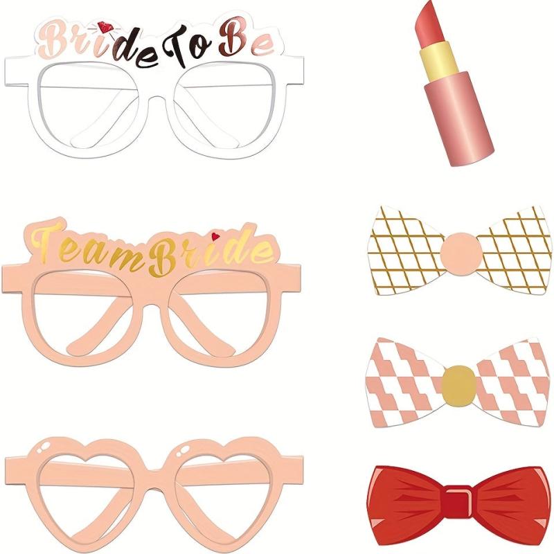 Bride Photo Props Set for Wedding Photobooth