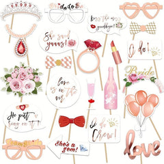 Bride Photo Props Set for Wedding Photobooth