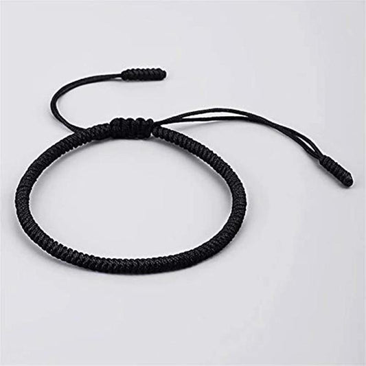 Adjustable Cord Rope Red Bracelet for Protection and Luck